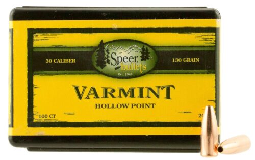 Speer 2005 Varmint  30 Cal .308 130 gr Jacket Hollow Point 100 Pe