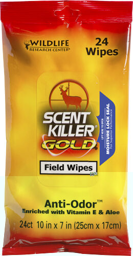 Wildlife Research 1295 Scent Killer Gold Field Wipes Odor Elimina