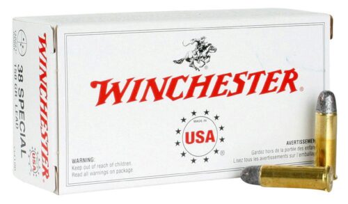 Winchester Ammo Q4196 USA  38 Special 150 gr Lead Round Nose 20 P