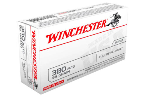 Winchester Ammo USA380VP USA  380 ACP 95 gr Full Metal Jacket Fla