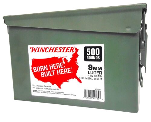 Winchester Ammo WW9C USA Ammo Can 9mm Luger 115 gr Full Metal Jac