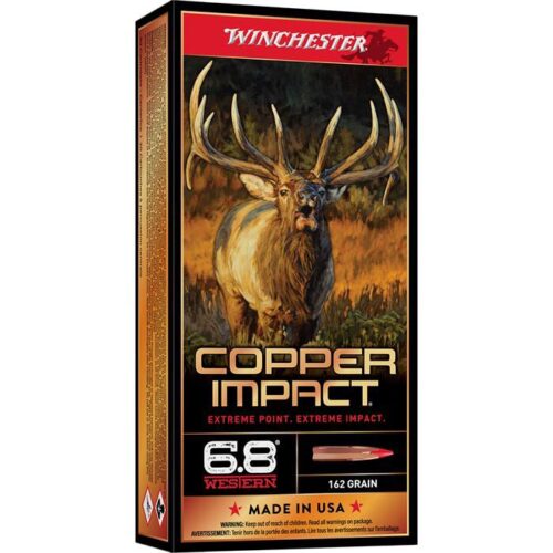 Winchester Ammo X68WCLF Copper Impact  6.8 Western 162 gr Copper