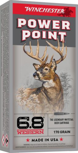 Winchester Ammo X68W1 Power-Point  6.8 Western 170 gr Power Point