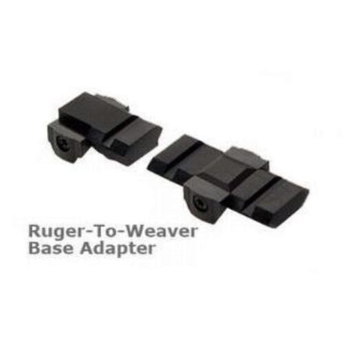 Burris 410992 Ruger-to-Weaver Base Adapter  Matte Black