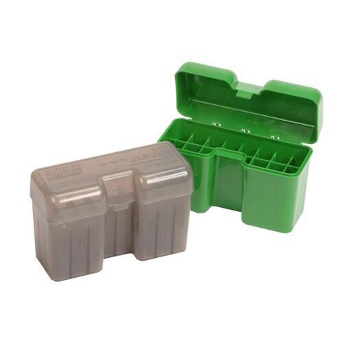 MTM Case-Gard RF22LM10 Ammo Box Flip-Top 375 Rem Green 22rd