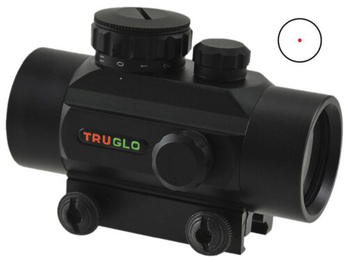TruGlo TG8030P Traditional  Anodized Matte Black 1x30mm 5 MOA Red
