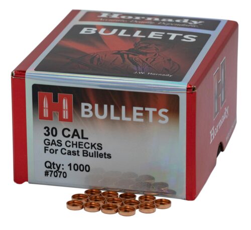 Hornady 7070 Crimp-On Gas Checks 30 Cal Cast Bullets/ 1000 Per Bo