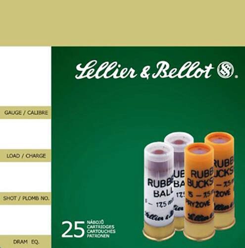 Sellier & Bellot SB12RSA Shotgun  12 Gauge 2.75 2 11/16 oz 15 Rub