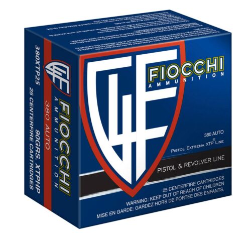 Fiocchi 380XTP25 Hyperformance  380 ACP 90 gr Hornady XTP Hollow
