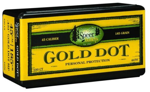 Speer 4470 Gold Dot Personal Protection 45 Cal .451 185 gr Hollow
