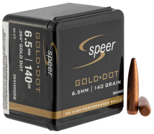 Speer Bullets 264140 Gold Dot  6.5mm .264 140 GR Soft Point 50 Bo