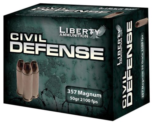 Liberty Ammunition LACD357030 Civil Defense  357 Mag 50 gr Lead F