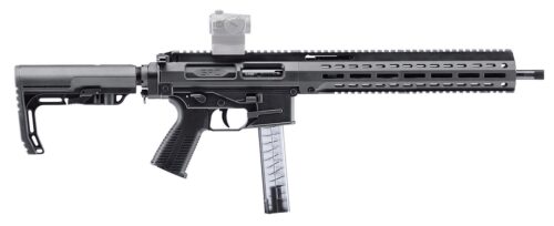 B&T Firearms 500010G B&T SPC9  9mm Luger 33+1 16, Black, Telescop