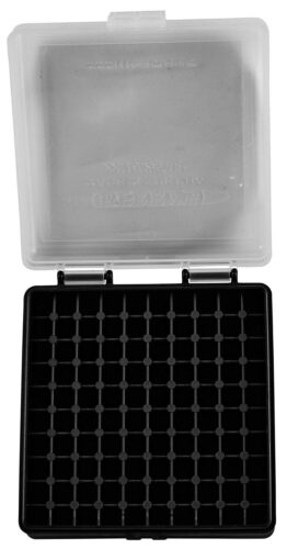 Berry's 63600 Ammo Box  22 LR Clear/Black Polypropylene 100rd