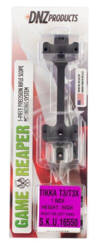 DNZ 16550 Game Reaper-Tikka Scope Mount/Ring Combo Matte Black 1