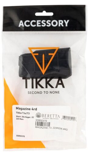 Tikka S5850370 T3  4rd Flush Fit 223 Rem For Tikka T3x/T3 Black P