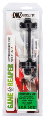 DNZ 34702 Game Reaper-Remington Scope Mount/Ring Combo Matte Blac