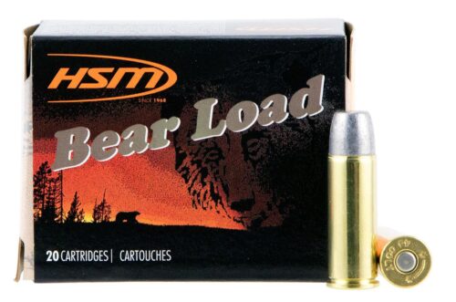 HSM 45C7N20 Bear Load  45 Colt 325 gr Wide Flat Nose 20 Per Box/
