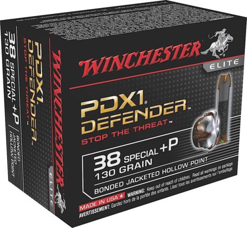 Winchester Ammo S38PDB Defender  38 Special +P 130 gr Bonded Jack