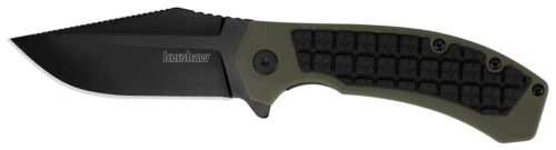 Kershaw 8760 Faultline  3 Folding Drop Point Plain Black Oxide 8C