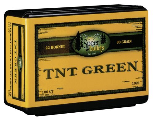 Speer 1021 TNT Green  22 Cal .224 30 gr Jacket Hollow Point 100 P