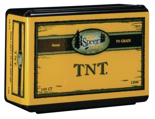 Speer 1206 TNT  6mm .243 70 gr Jacket Hollow Point 100 Per Box/ 5