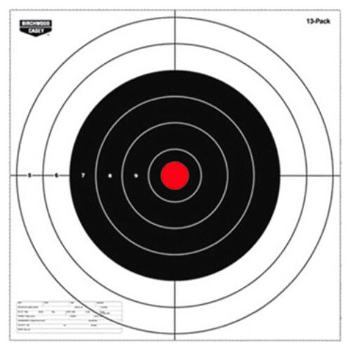 Birchwood Casey 37013 EZE-Scorer  12 Bullseye Paper Hanging Pisto
