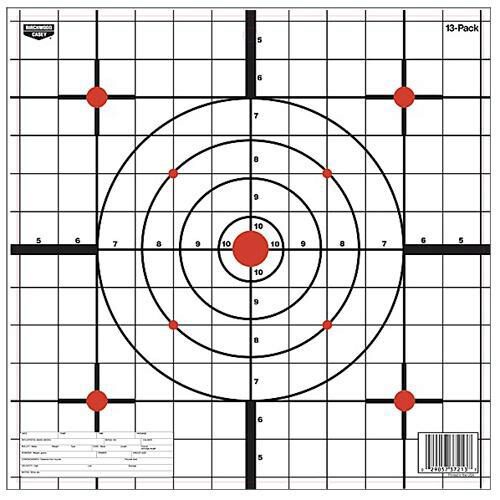 Birchwood Casey 37213 EZE-Scorer  12 Bullseye Paper Hanging Black