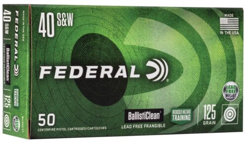 Federal BC40CT1 BallistiClean Reduced Hazard Training 40 S&W 125
