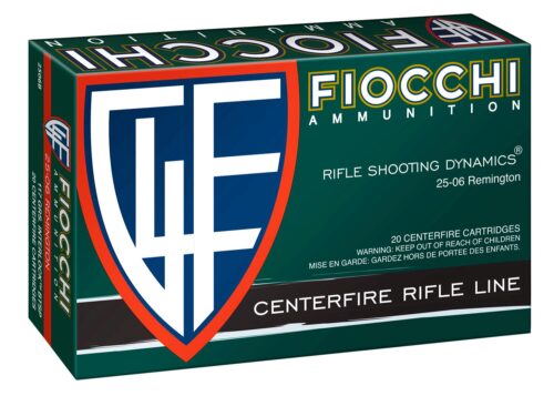 Fiocchi 2506B Field Dynamics  25-06 Rem 117 gr Pointed Soft Point