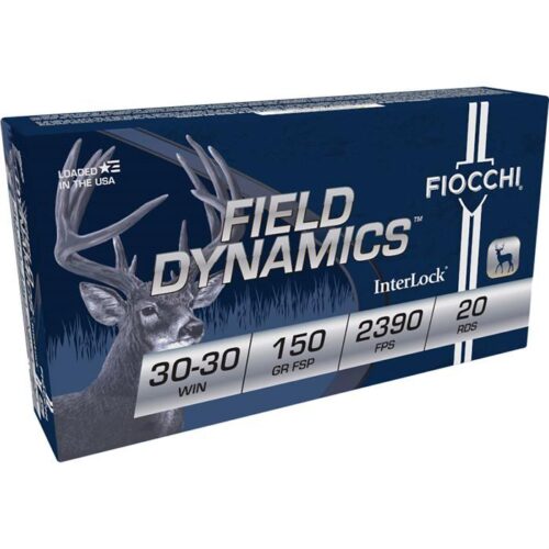Fiocchi 3030B Field Dynamics InterLock 30-30 Win 150 gr Flat Soft
