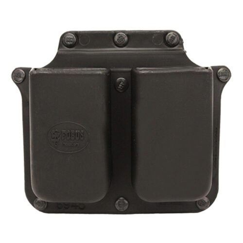 Fobus 6945GNDBH Double Mag Pouch  Black Polymer Paddle Compatible