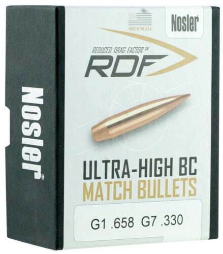 Nosler 49824 RDF Match 6.5mm .264 140 gr Hollow Point Boat Tail/