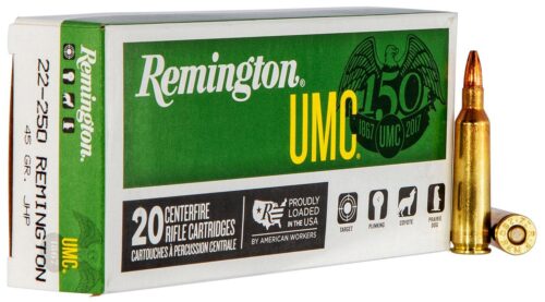 Remington Ammunition 23750 UMC  22-250 Rem 45 gr Jacket Hollow Po