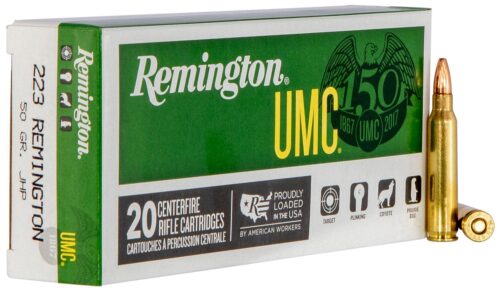 Remington Ammunition 23812 UMC  223 Rem 50 gr Jacket Hollow Point
