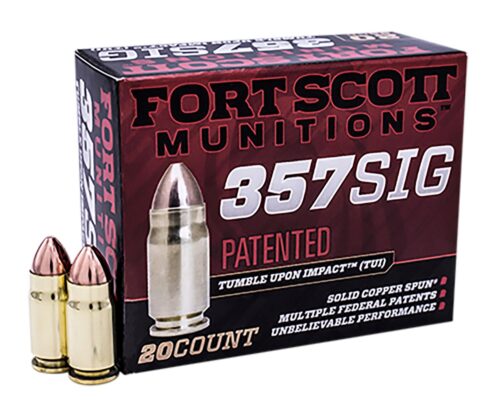 Fort Scott Munitions 357SIG095SCV Tumble Upon Impact (TUI)  357 S