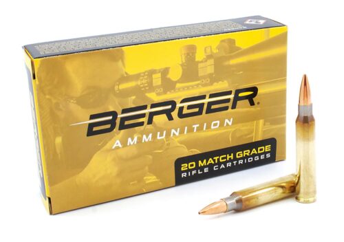Berger Bullets 23020 Target Rifle 223 Rem 73 gr Boat Tail 20 Per