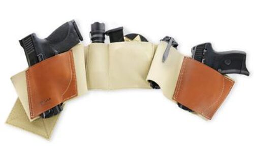 Galco UWKHLG2 UnderWraps 2.0 Khaki Large Leather/Nylon Handgun