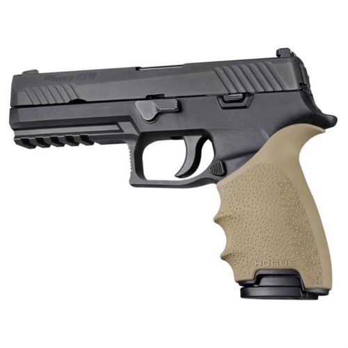 Hogue 17603 Grip Sleeve Handall Beavertail Flat Dark Earth Rubber
