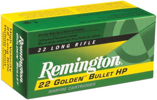 Remington Ammunition 21229 Golden Bullet Rimfire 22 LR 36 gr Plat