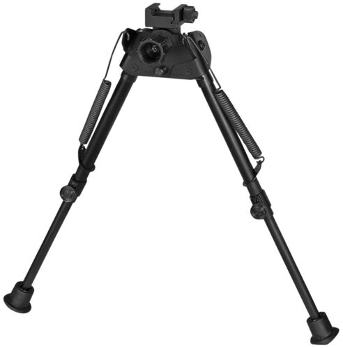 Harris Bipods S-LP Swivel L Picatinny, 9-13, Black Steel/Aluminum