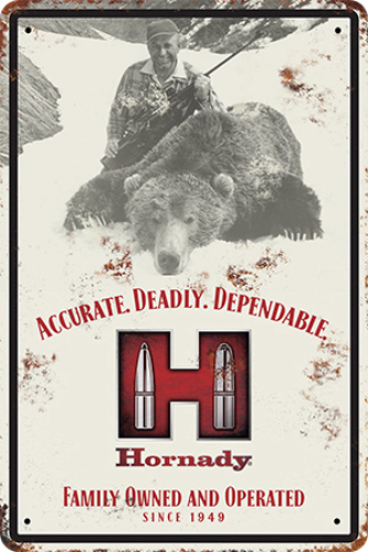 HR JOYCE HORNADY TIN SIGN