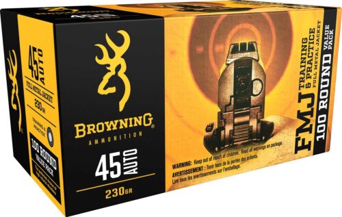 Browning Ammo B191800454 FMJ Value Pack 45 ACP 230 gr Full Metal