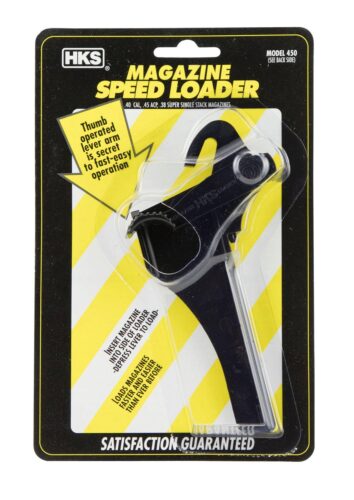 HKS 450 Single Stack Mag Loader Made of Plastic with Black Finish