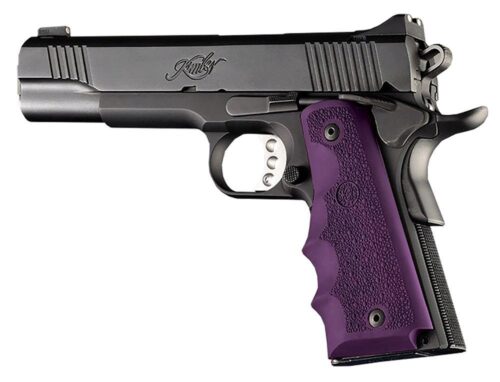 Hogue 45006 OverMolded Grip Cobblestone Purple Rubber with Finger