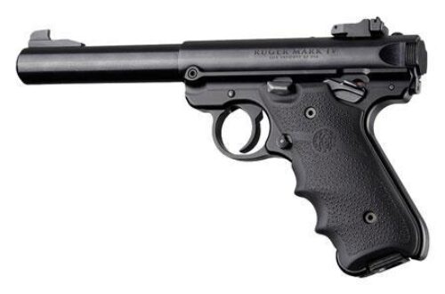 Hogue 79000 Rubber Grip  Black with Finger Grooves for Ruger Mark