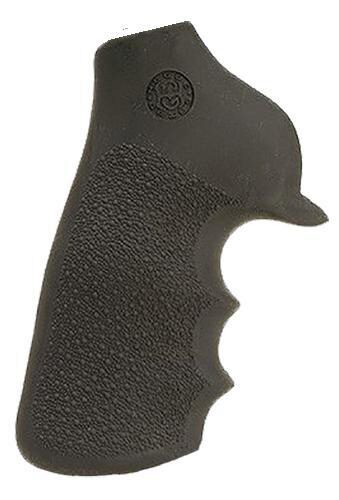 Hogue 80020 Tamer Grip Black Rubber with Finger Grooves for Ruger