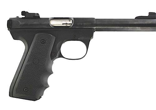 Hogue 82080 Rubber Grip  Black Rubber for Ruger Mark II 22/45