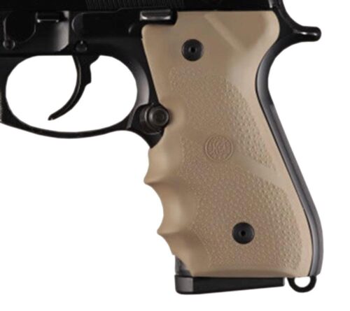 Hogue 92003 Rubber Grip  Flat Dark Earth with Finger Grooves for