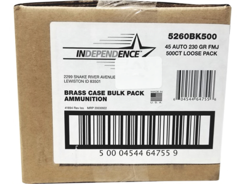 INDEPENDENCE 45 ACP AMMO
